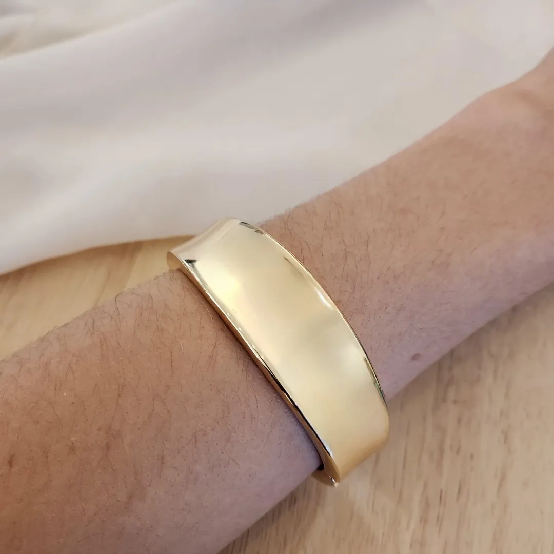 BRACELETE DOURADO GROSSO
