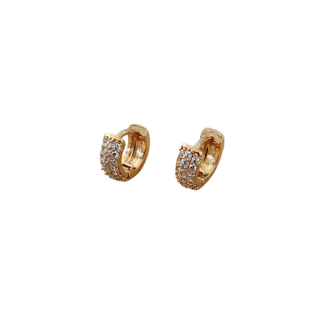 BRINCO ARGOLINHA PP CRVEJADO EM MICROZIRCÔNIAS CRISTAL