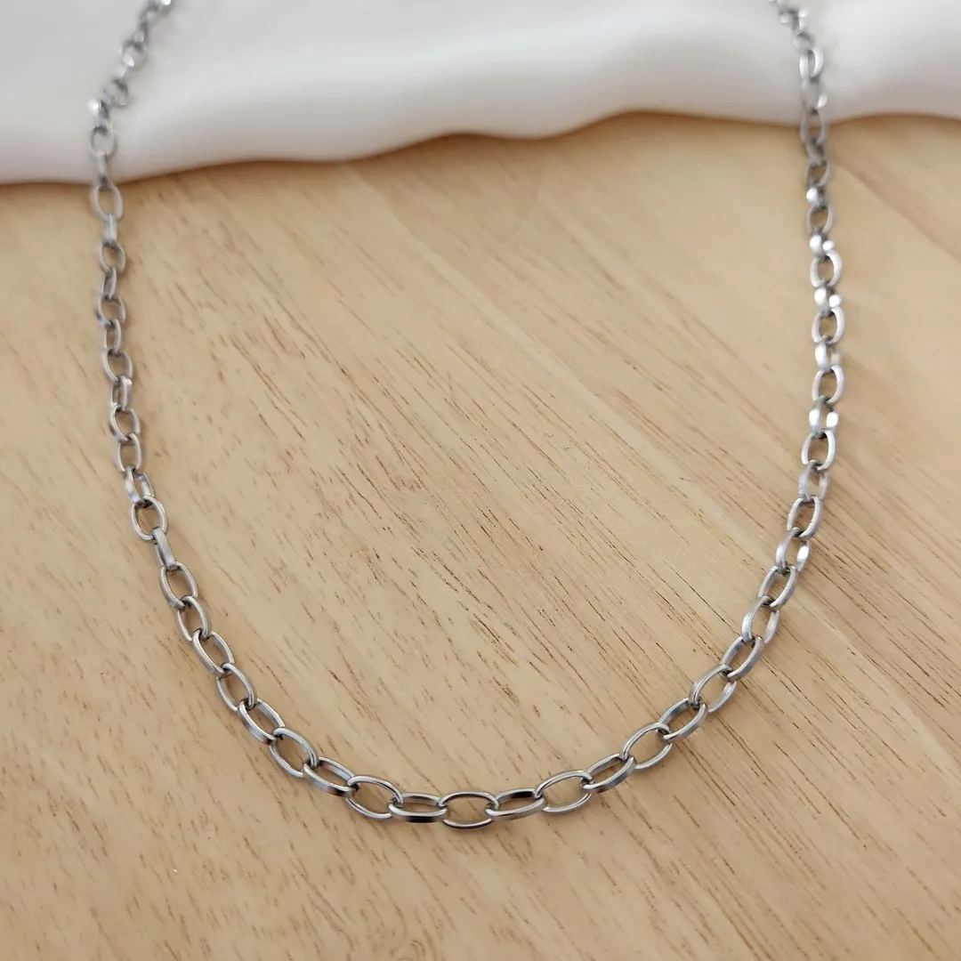 COLAR CART MASCULINO AÇO INOX 60CM