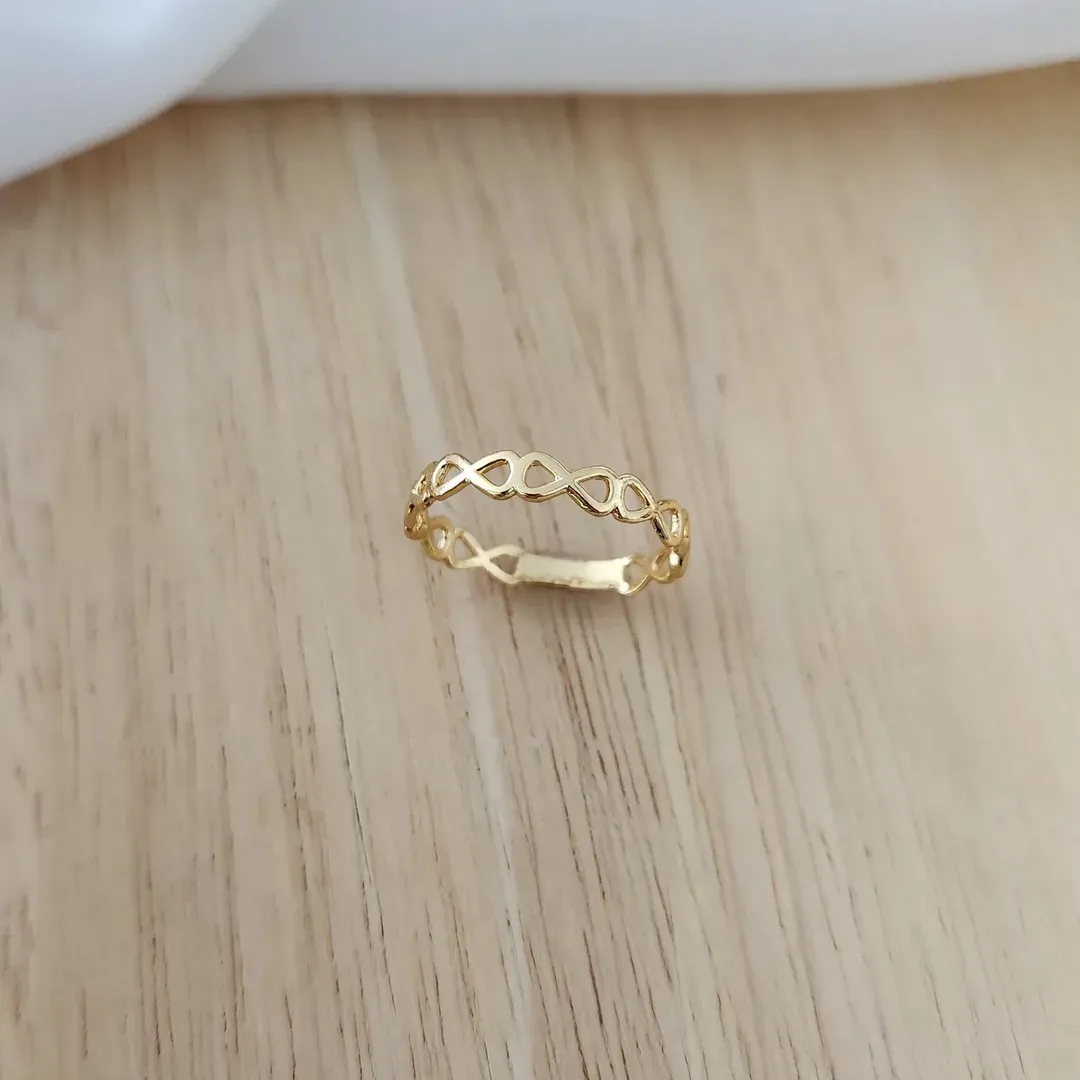 ANEL DOURADO INFINITOS