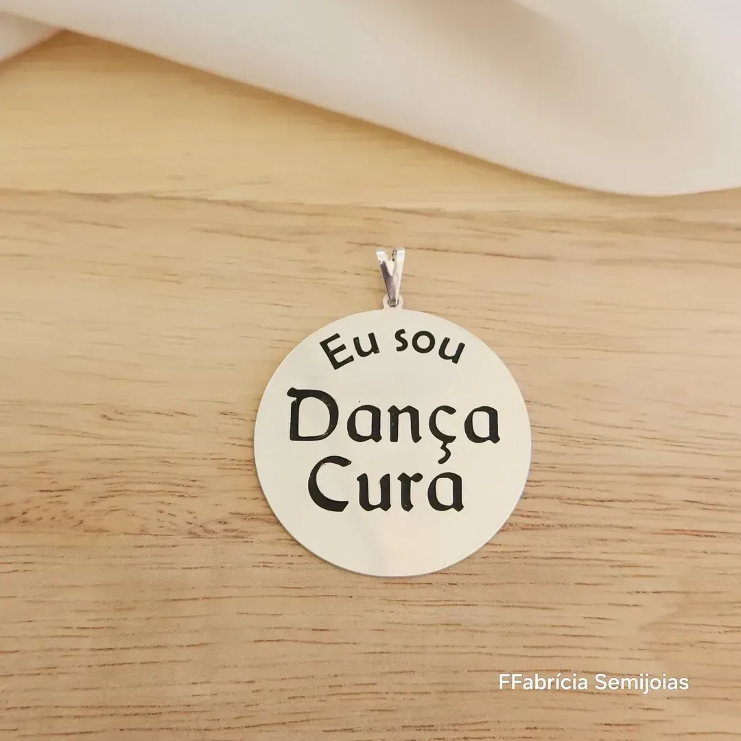 PINGENTE MANDALA EU SOU DANÇA CURA G- 4cm