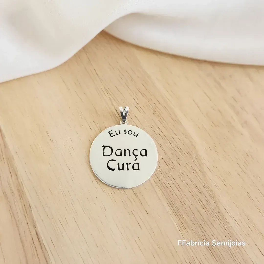 PINGENTE MANDALA EU SOU DANÇA CURA M-3CM