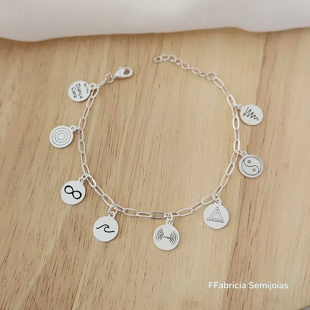 PULSEIRA CARTI PINGENTES DANÇA CURA E 7 PILARES DANÇA CURA