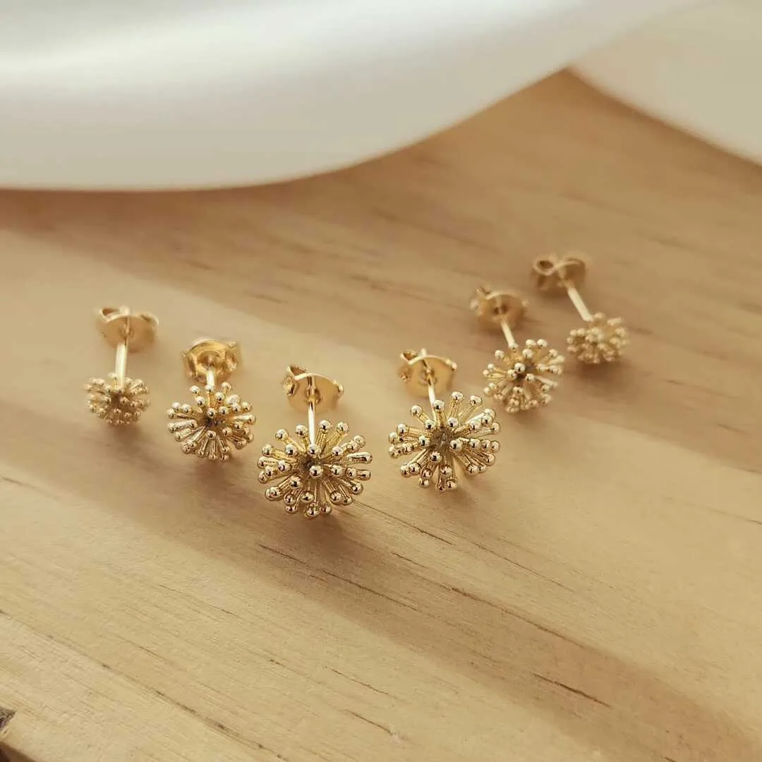 TRIO TRÊS FLORES DENTE DE LEÃO TAMANHOS DIFERENTES