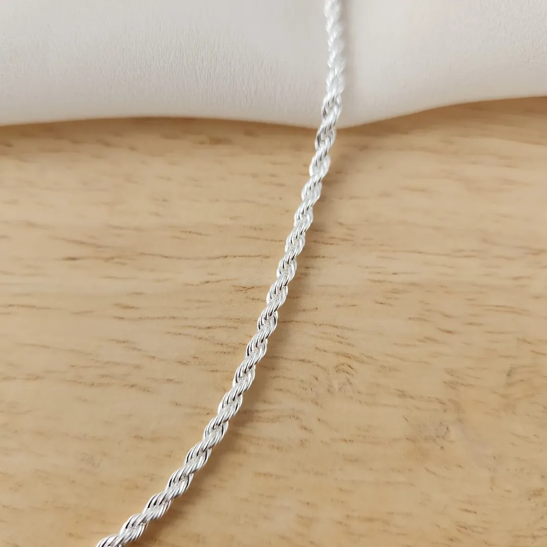 COLAR CORRENTE CORDÃO BAIANO 3MM 30+10CM