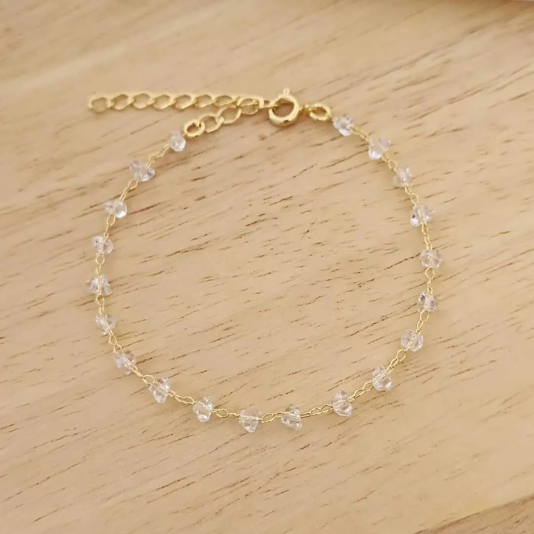 PULSEIRA CRISTAIS DE VIDRO 18CM