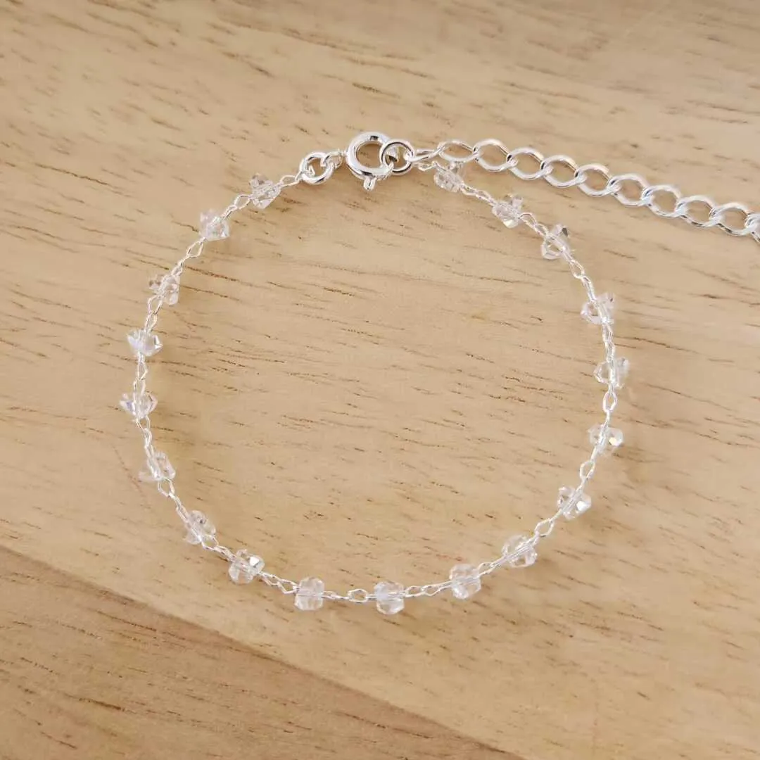 PULSEIRA CRISTAIS DE VIDRO 18CM