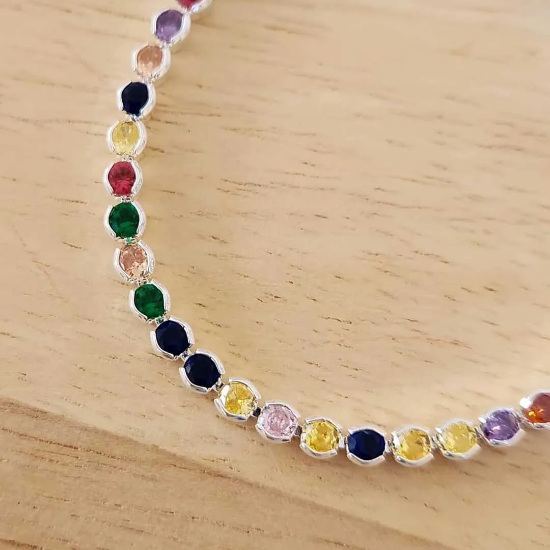 PULEIRAS ZIRCÔNIAS COLORIDAS CRAVAÇÃO INGLESA 3MM