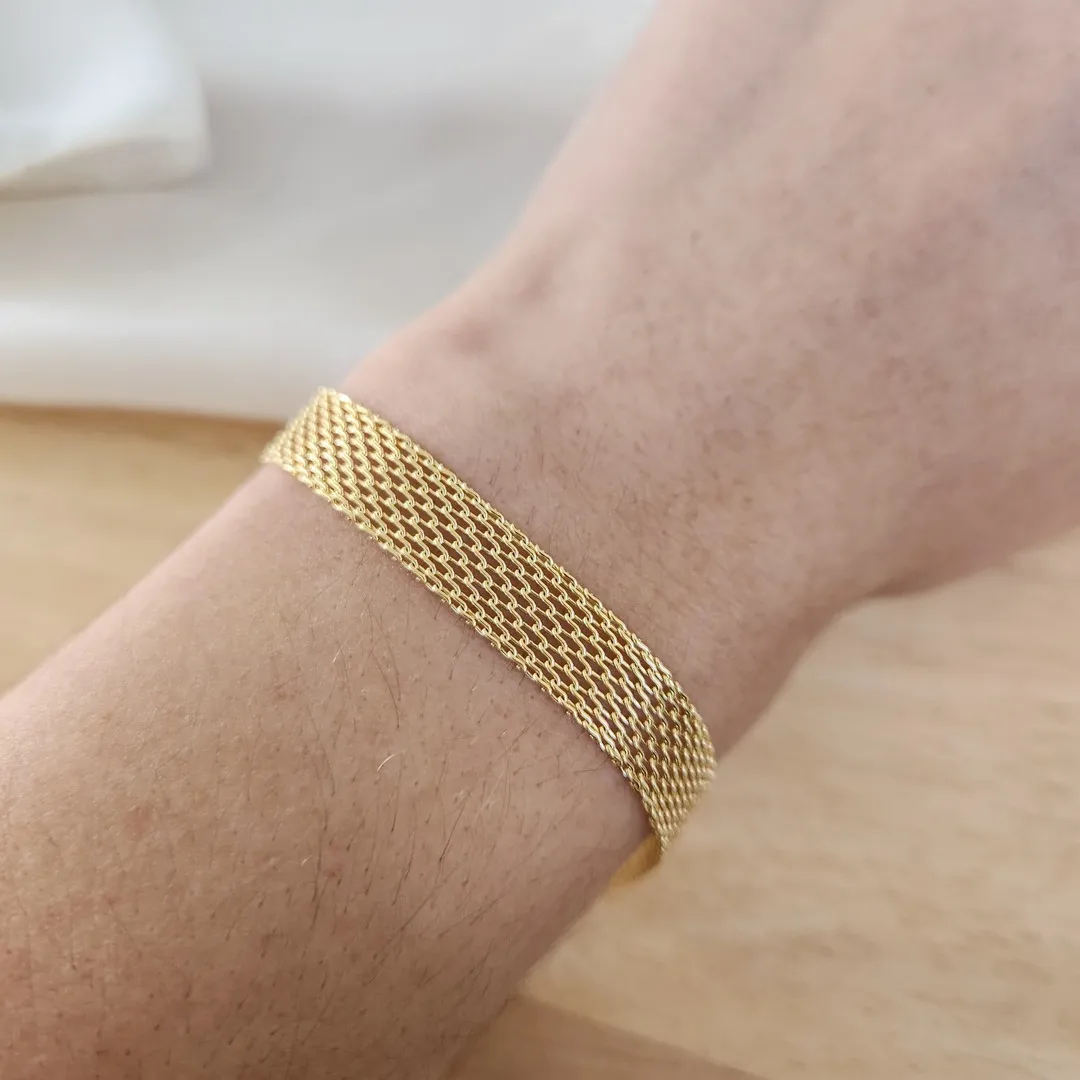 PULSEIRA MALHA FECHO RELÓGIO