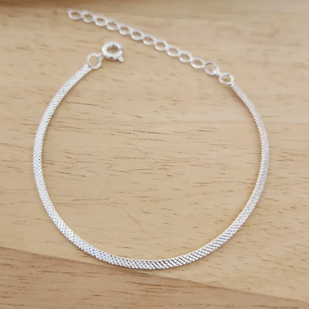 PULSEIRA FITA LAMINADA DIAMANTADA 18CM