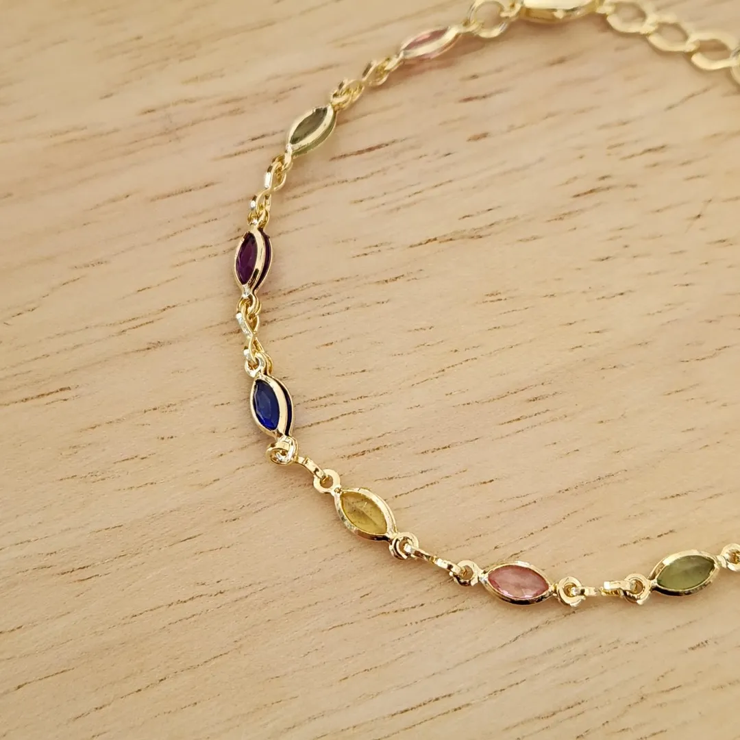 PULSEIRA NAVETE COLORIDAS 18CM