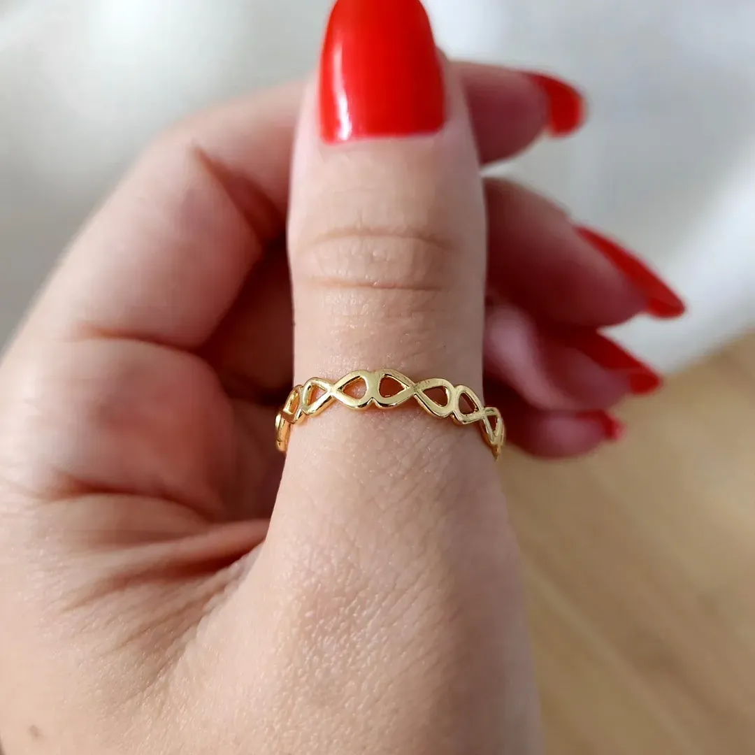 ANEL DOURADO INFINITOS