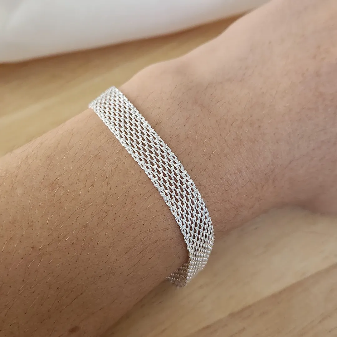 PULSEIRA MALHA FECHO RELÓGIO