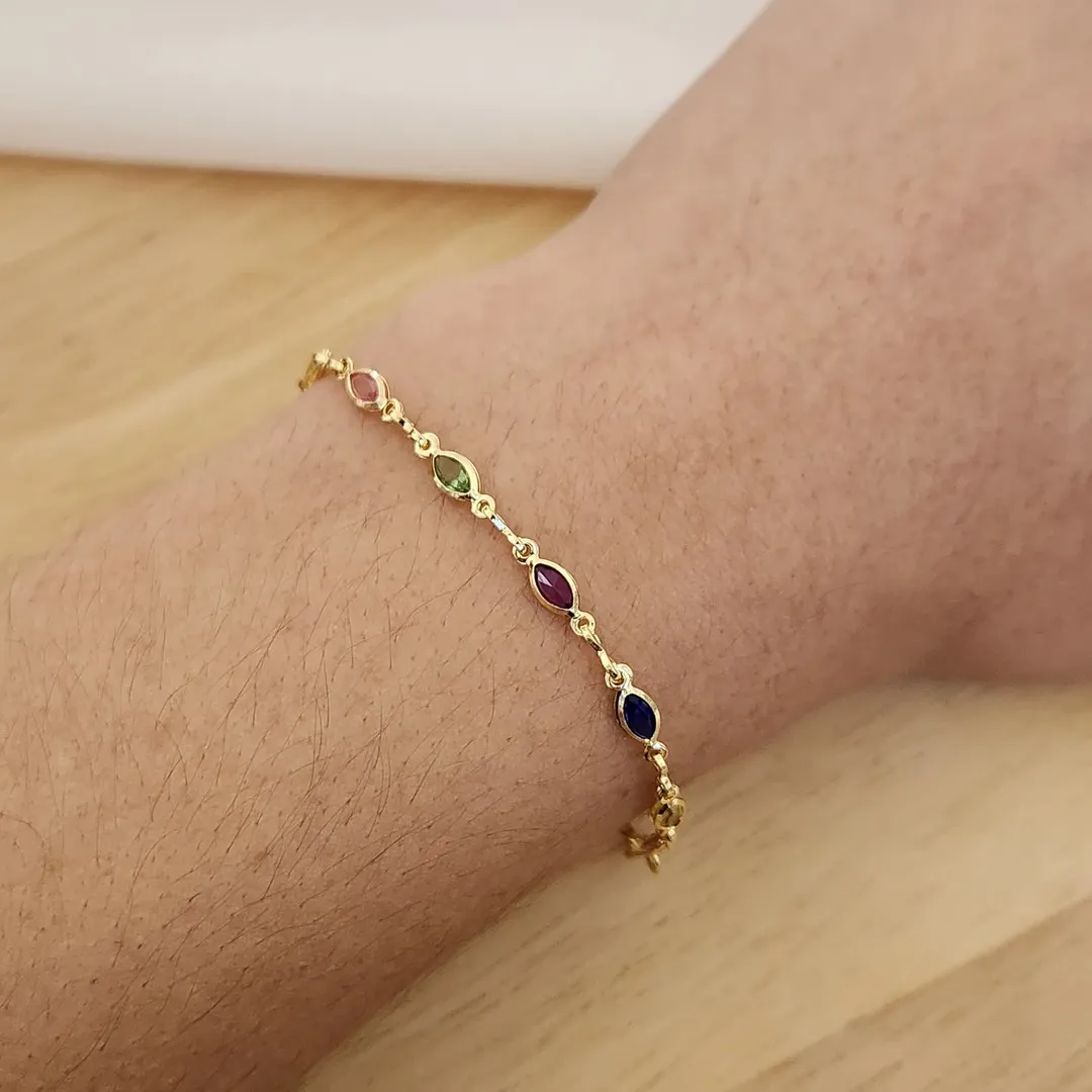 PULSEIRA NAVETE COLORIDAS 18CM