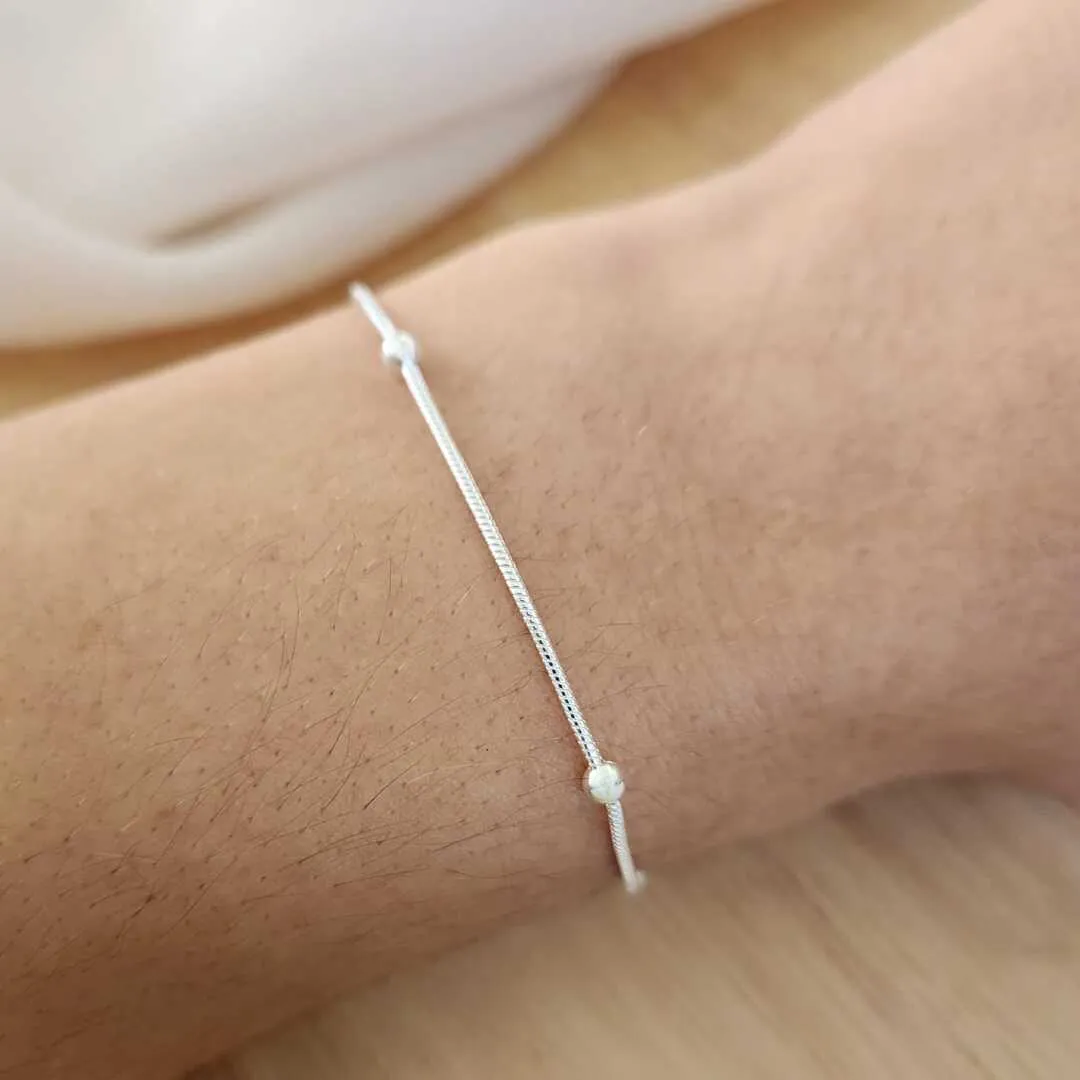 PULSEIRA RABO DE RATO COM BOLINHA 18CM