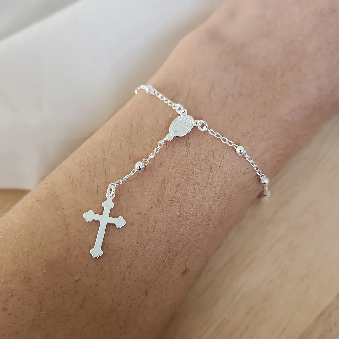 PULSEIRA TERÇO COM BOLINHAS