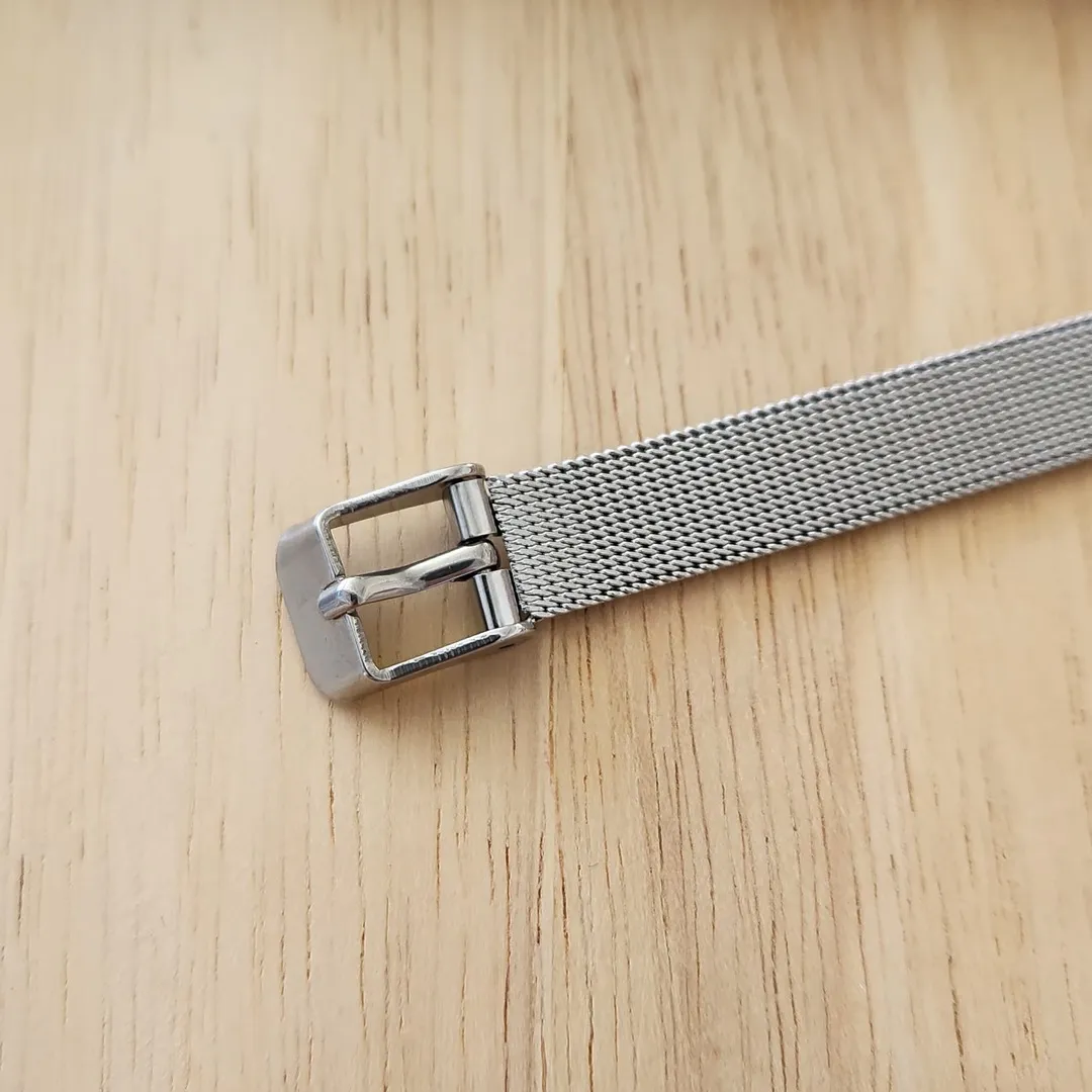 PULSEIRA RELÓGIO AÇO AJUSTÁVEL COM CHARM TREVO CRAVEJADO