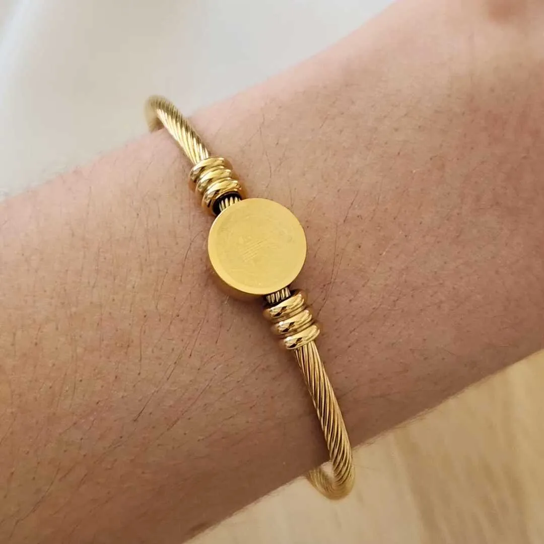 BRACELETE PULSEIRA AÇO SÃO BENTO