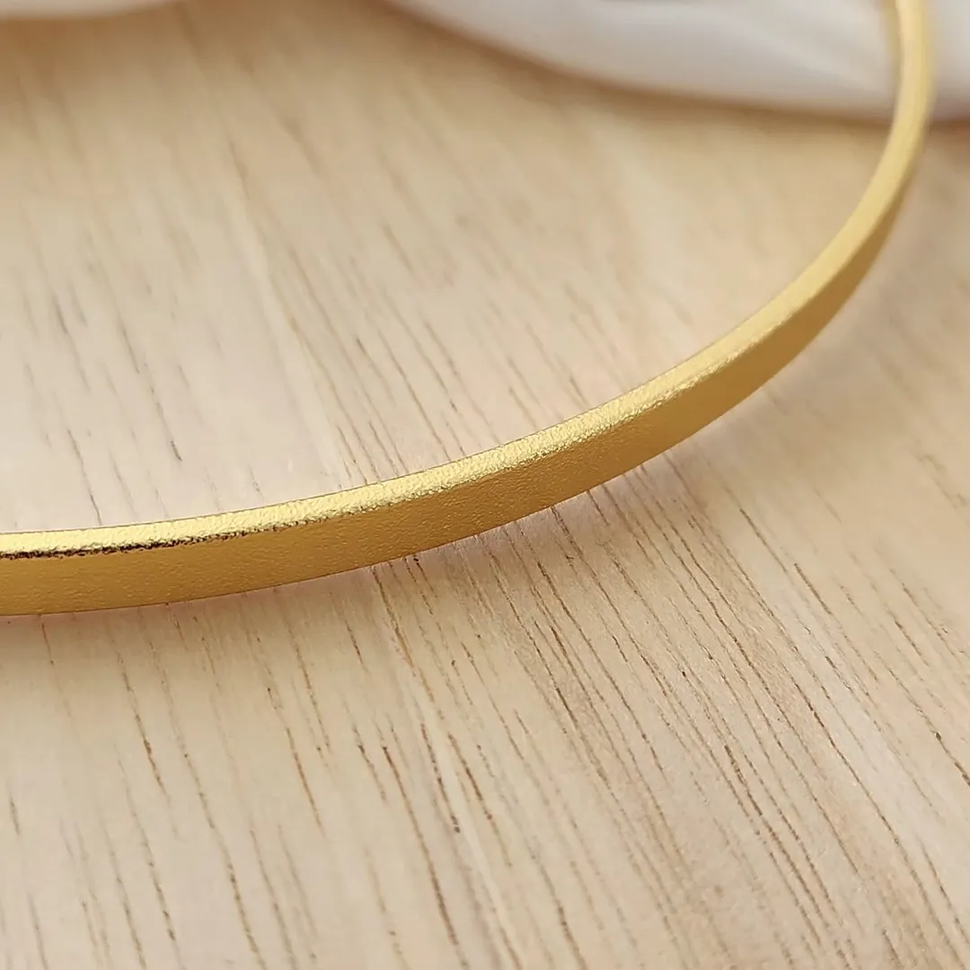 COLAR GARGANTINHA CHOKER CHAPADA DOURADA FOSQUEADA
