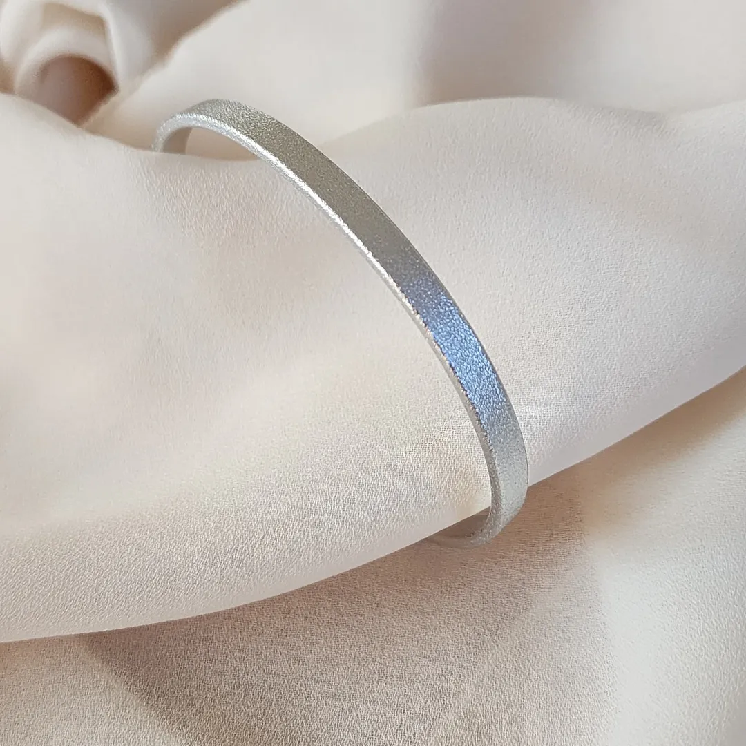 BRACELETE PRATA ABERTO FOSCO