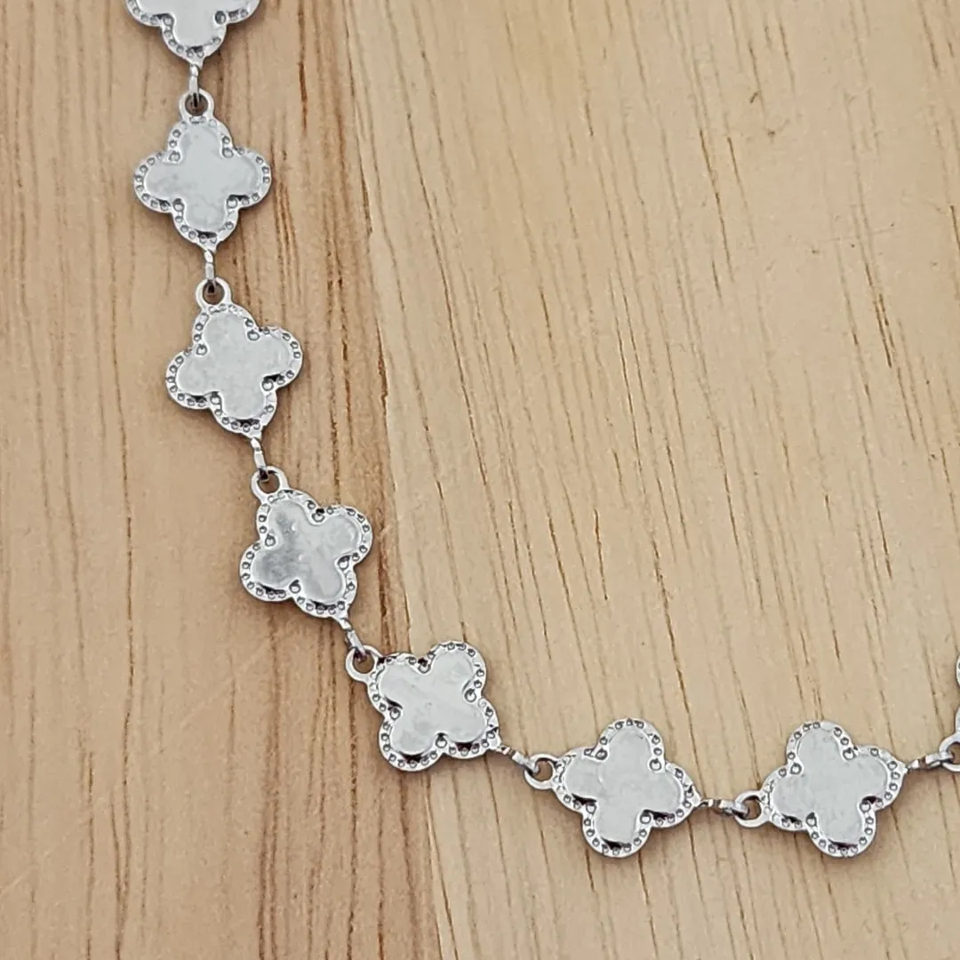 COLAR AÇO TREVOS 45+5CM