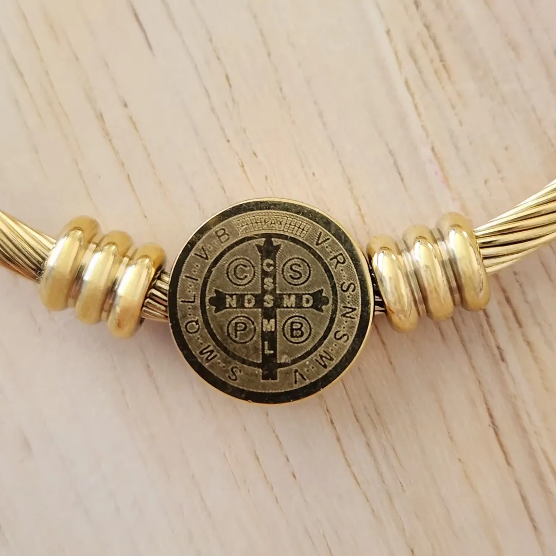 BRACELETE PULSEIRA AÇO SÃO BENTO