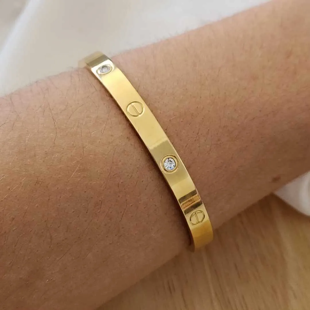 BRACELETE PULSEIRA INSPIRAÇÃO VIRGÍNIA CART AÇO COM PEDRAS