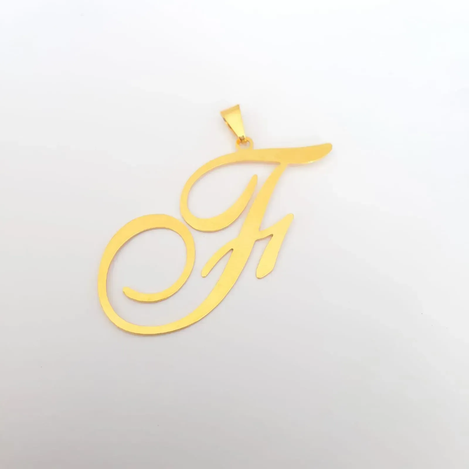 PINGENTE LETRA F 4CM