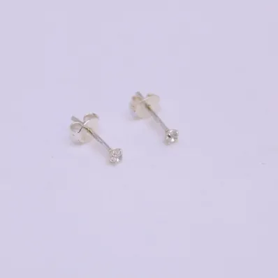 BRINCO PRATA 925 PONTO DE LUZ ZIRCÔNIAS CRISTAIS