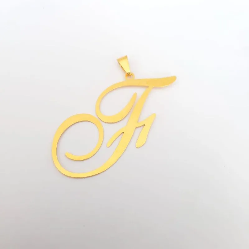 PINGENTE LETRA F 4CM