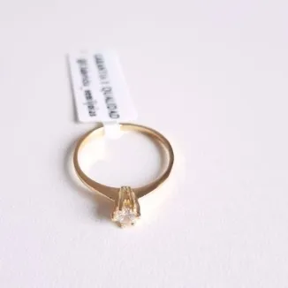 ANEL DOURADO SOLITÁRIO