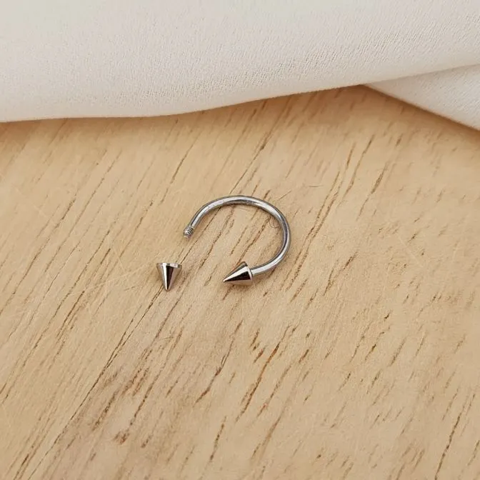 BRINCO PIERCING AÇO INOX PONTIAGUDO