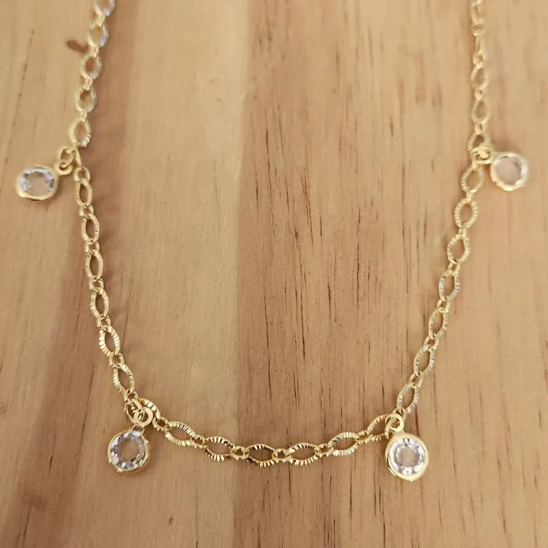 COLAR CHOKER PONTOS DE LUZ CRISTAL