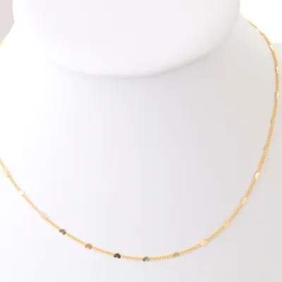COLAR DOURADO CORAÇÕES