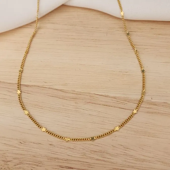 COLAR DOURADO ESTRELAS