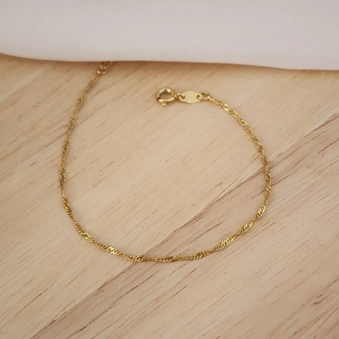 PULSEIRA DOURADA CORRENTE SINGAPURA