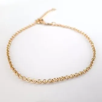 PULSEIRA DOURADA ELO PORTUGUÊS