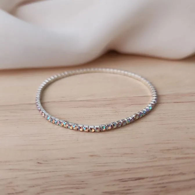 PULSEIRA ZIRCÔNIAS ROSA CLARO FURTA COR