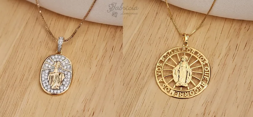 A Medalha Milagrosa: Nossa Senhora das Graças.