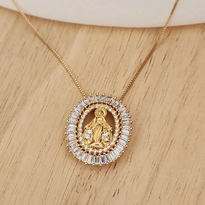 COLAR 40 CM NOSSA SENHORA DAS GRAÇAS