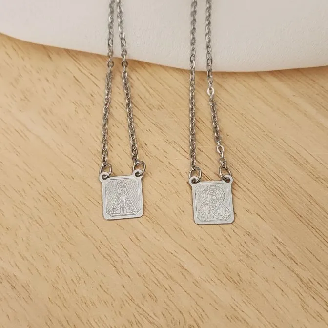 ESCAPULÁRIO AÇO NOSSA SENHORA APARECIDA