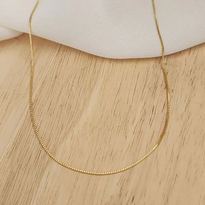 COLAR DOURADO CORRENTE VENEZIANA MÉDIA