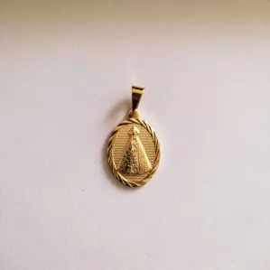 PINGENTE DOURADO NOSSA SENHORA APARECIDA
