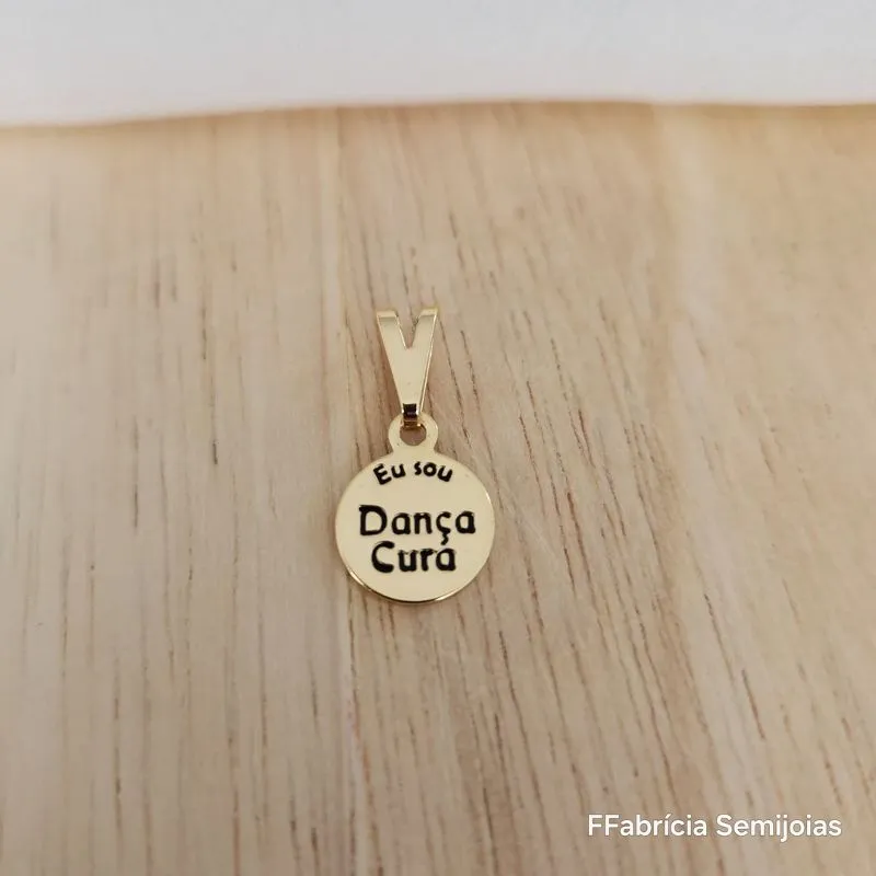 PINGENTE MANDALA EU SOU DANÇA CURA P-1CM