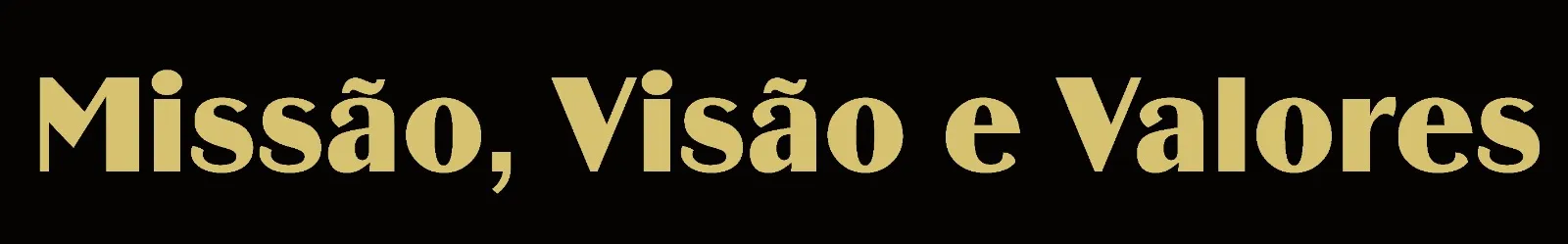 Missão, Visão e Valores